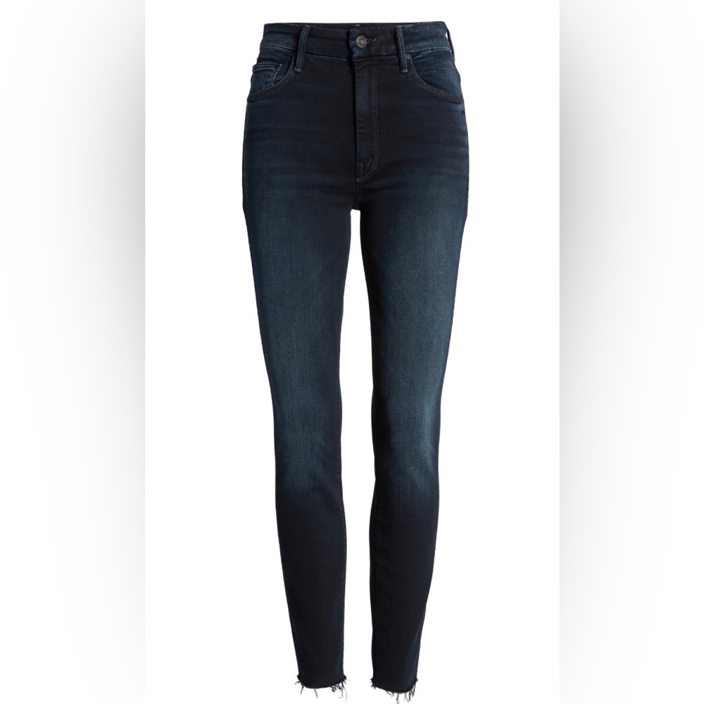 Mother Jeans - Looker High Waist Frayed Ankle Skinny